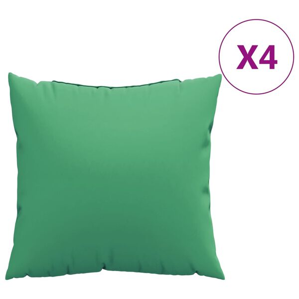 vidaXL Throw Pillows 4 pcs Green 60x60 cm Fabric