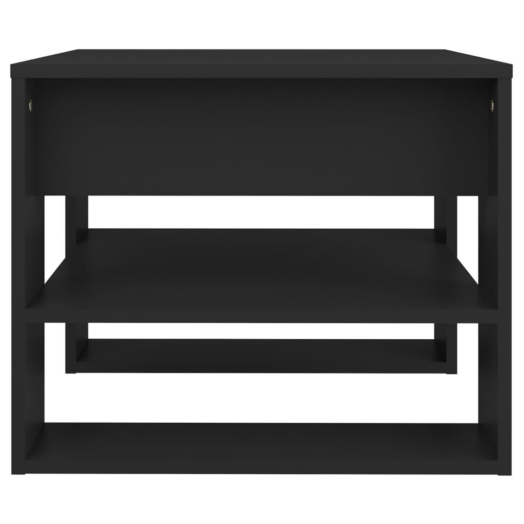vidaXL Coffee Table Black 55.5x55x45 cm Engineered Wood