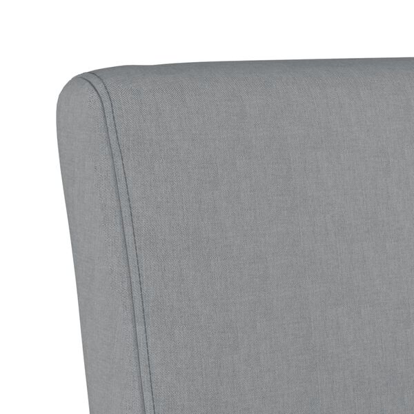 vidaXL Slipper Chair Light Grey Fabric