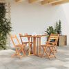 vidaXL Folding Butterfly Garden Table 120x70x75 cm Solid Teak Wood