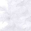 vidaXL Corner Artificial Christmas Tree LEDs&Ball Set White 150 cm PVC