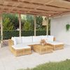 vidaXL 7 Piece Garden Lounge Set with Cushions Solid Teak Wood