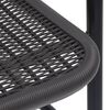vidaXL Garden Chairs 2 pcs Plastic Rattan and Steel 110 kg