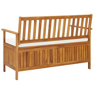 vidaXL Garden Storage Bench Solid Acacia Wood 120x63x84 cm