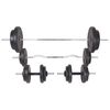 vidaXL Workout Bench with Weight Rack, Barbell and Dumbbell Set 90 kg