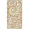 vidaXL Garden Wall Decoration 105x55 cm Corten Steel Shell Design