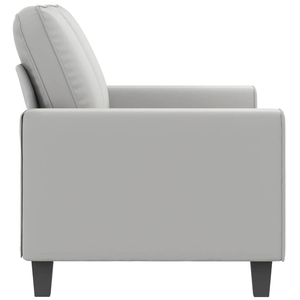 vidaXL 2-Seater Sofa Light Grey 120 cm Microfibre Fabric