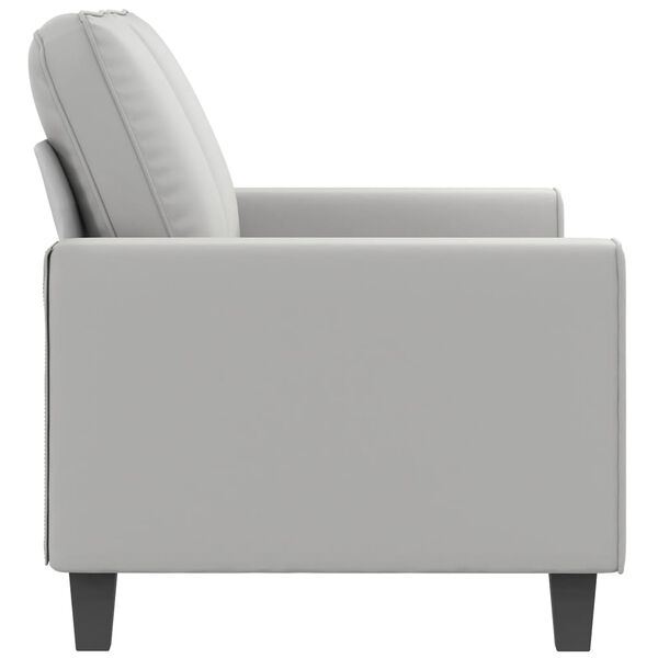vidaXL 2-Seater Sofa Light Grey 120 cm Microfibre Fabric