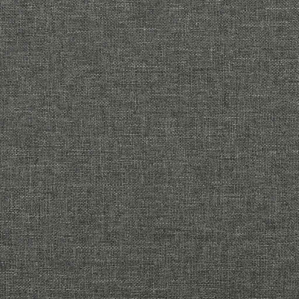vidaXL Bed Frame without Mattress Dark Grey 137x190 cm Full Fabric