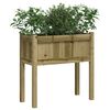 vidaXL Garden Planter with Legs 70x31x70 cm Impregnated Wood Pine