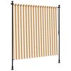 vidaXL Outdoor Roller Blind Orange and White 150x270 cm Fabric&Steel