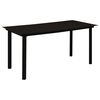 vidaXL 7 Piece Garden Dining Set Black PVC Rattan