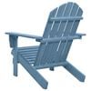 vidaXL Garden Adirondack Chair Solid Fir Wood Blue