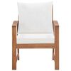 vidaXL 4 Piece Garden Lounge Set with Cushions Solid Acacia Wood