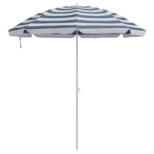 vidaXL Beach Parasol Blue 240 cm
