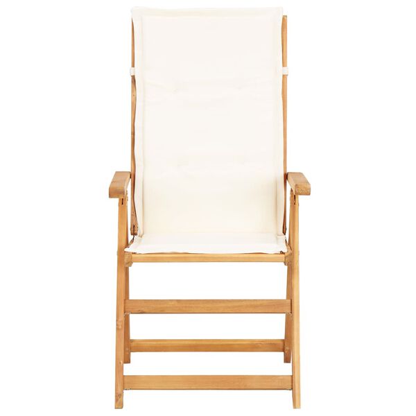 vidaXL Reclining Garden Chairs 2 pcs Brown Solid Acacia Wood