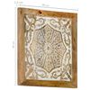 vidaXL Hand-Carved Wall Panels 2 pcs Solid Mango Wood 40x40x1.5 cm