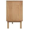 vidaXL Sideboard OTTA Brown and Grey 114x43x73.5 cm Solid Wood Pine