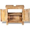 vidaXL Bathroom Vanity Cabinet with Mirror Solid Mango Wood