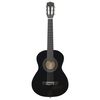 vidaXL 8 Piece Classical Guitar Beginner Set Black 1/2 34"
