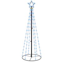 vidaXL Christmas Cone Tree Blue 108 LEDs 70x180 cm