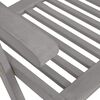 vidaXL Garden Reclining Chairs with Cushions 8 pcs Grey Solid Wood Acacia