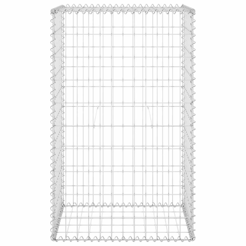 vidaXL Gabion Wall with Covers Galvanised Steel 60x50x100 cm