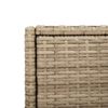vidaXL Garden Storage Cabinet Beige 55x55x111 cm Poly Rattan