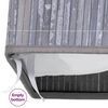 vidaXL Bamboo Laundry Basket Grey 83 L