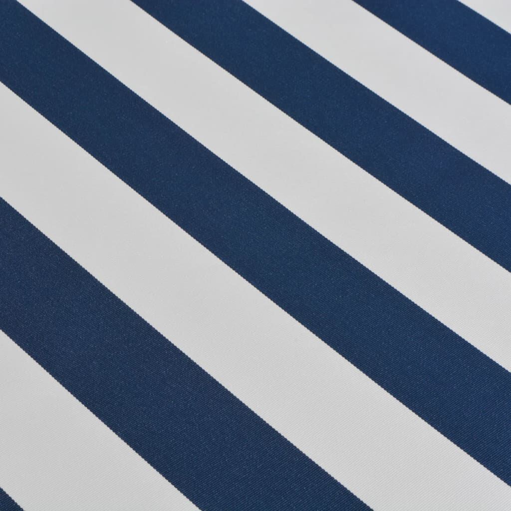 vidaXL Folding Awning Manual Operated 500 cm Blue/White
