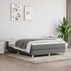 vidaXL Bed Frame without Mattress Dark Grey Full Fabric (US Only)