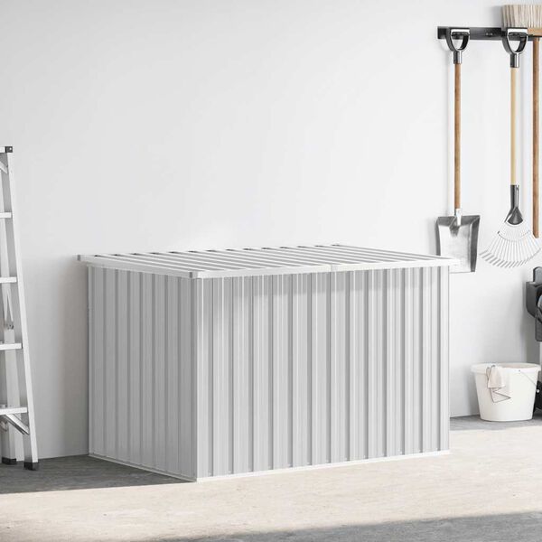 vidaXL Garden Storage Box Grey 149x99x93 cm