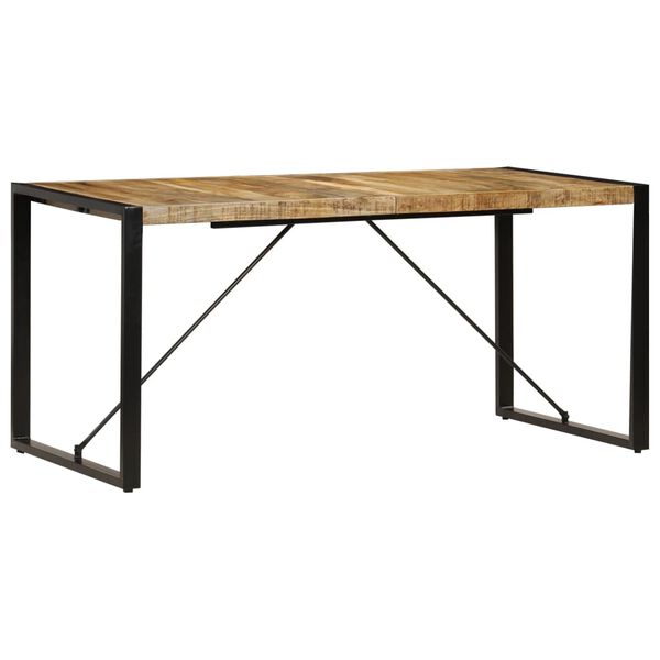 vidaXL Dining Table 160x80x75 cm Solid Mango Wood