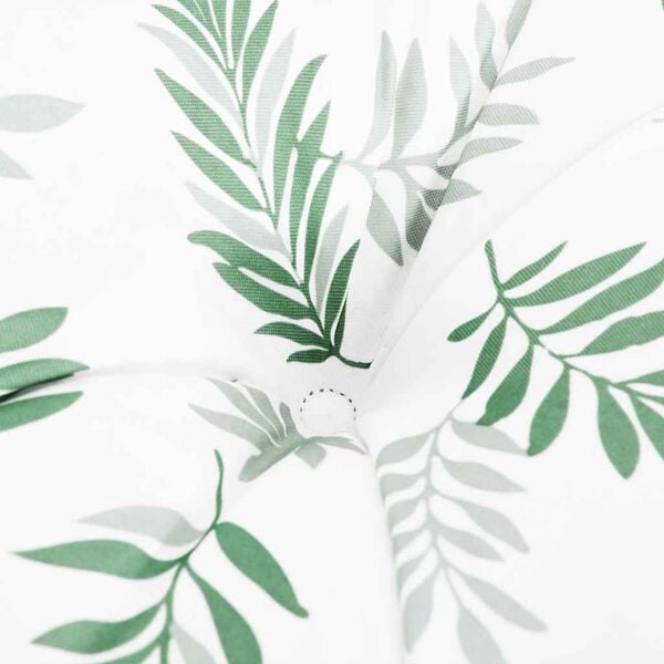 vidaXL Garden Bench Cushions 2pcs Leaf Pattern 100x50x7cm Fabric
