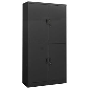 vidaXL Office Cabinet Anthracite 90x40x180 cm Steel