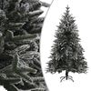 vidaXL Artificial Pre-lit Christmas Tree with Flocked Snow 240 cm PVC&PE