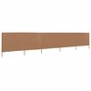 vidaXL 5-panel Wind Screen Fabric 600x80 cm Taupe