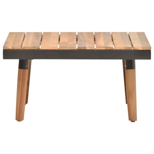 vidaXL 4 Piece Garden Lounge Set with Cushions Solid Acacia Wood