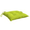 vidaXL Chair Cushions 4 pcs Bright Green 40x40x7 cm Oxford Fabric