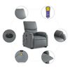 vidaXL Electric Stand up Massage Recliner Chair Grey Faux Leather