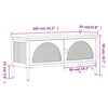 vidaXL TV Cabinet Black 105x35x50 cm Glass and Steel
