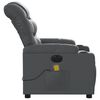 vidaXL Electric Massage Recliner Chair Grey Faux Leather