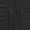 vidaXL TV Cabinet Black 105x35x50 cm Steel