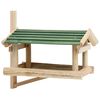 vidaXL Bird Feeder Solid Wood 35x29.5x21 cm
