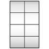 vidaXL Wall Mirror Black 50x80 cm Rectangle Iron