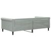 vidaXL Day Bed without Mattress Light Grey 100x190 cm Velvet