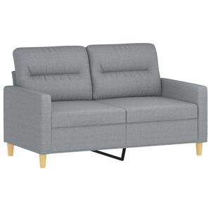 vidaXL 2-Seater Sofa Light Grey 120 cm Fabric