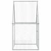 vidaXL Chicken Cage Silver 100x100x190 cm Galvanised Steel