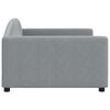 vidaXL Day Bed without Mattress Light Grey 100x190 cm Fabric