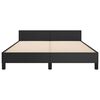 vidaXL Bed Frame without Mattress Black Double Faux Leather
